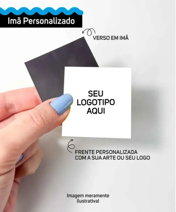 IMÃ DE GELADEIRA 5x5 cm - Foto 2