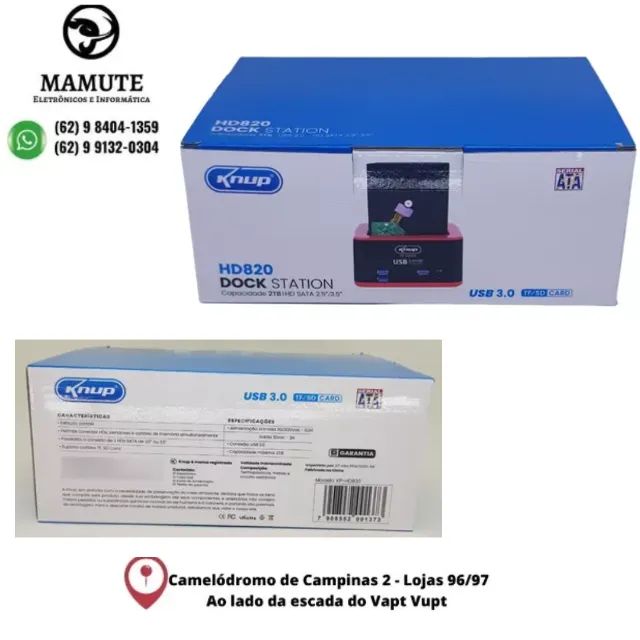 Dockstation Knup Hd820 Usb 3.0