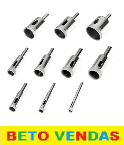 Kit Com 10 Serras Copos Diamantados 2