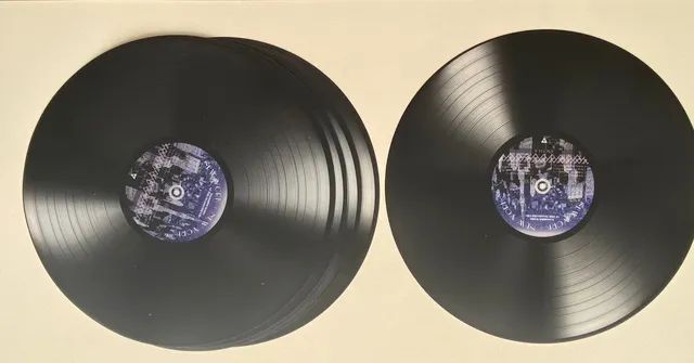 Jogo Americano 6 unidades Apoiadores Pratos Vintage LP Vinil Leo Shop - Foto 3
