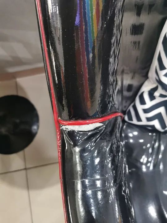 Poltrona de Couro Preta Luxuosa - Foto 5
