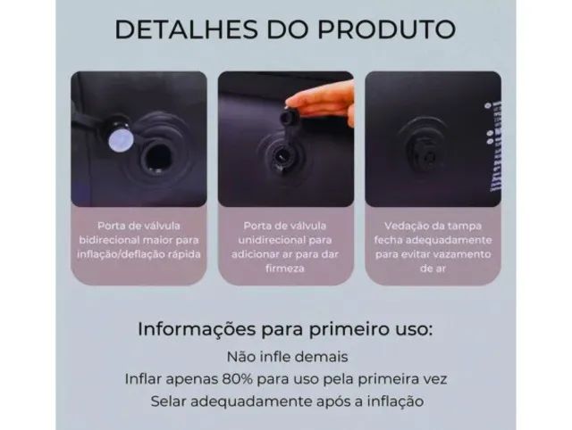 Poltrona Inflável Ultra Lounge Com Pufe - Foto 6