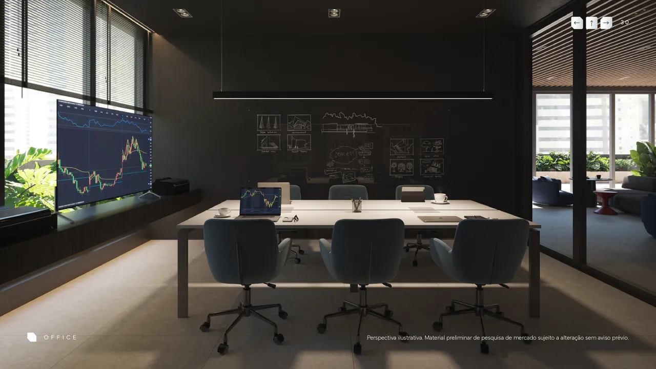 Studio de 47m² com varanda próximo ao centro da cidade com 1 vaga de garagem
