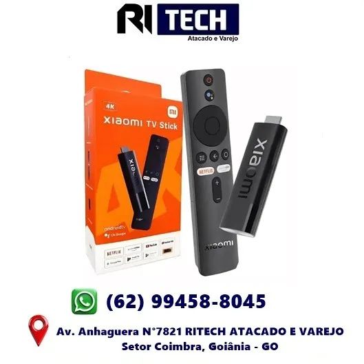 Xiaomi Mi Tv Stick 4k Tv Box Ultra Hd Uhd Android Tv Google Transforma Tv em Smart