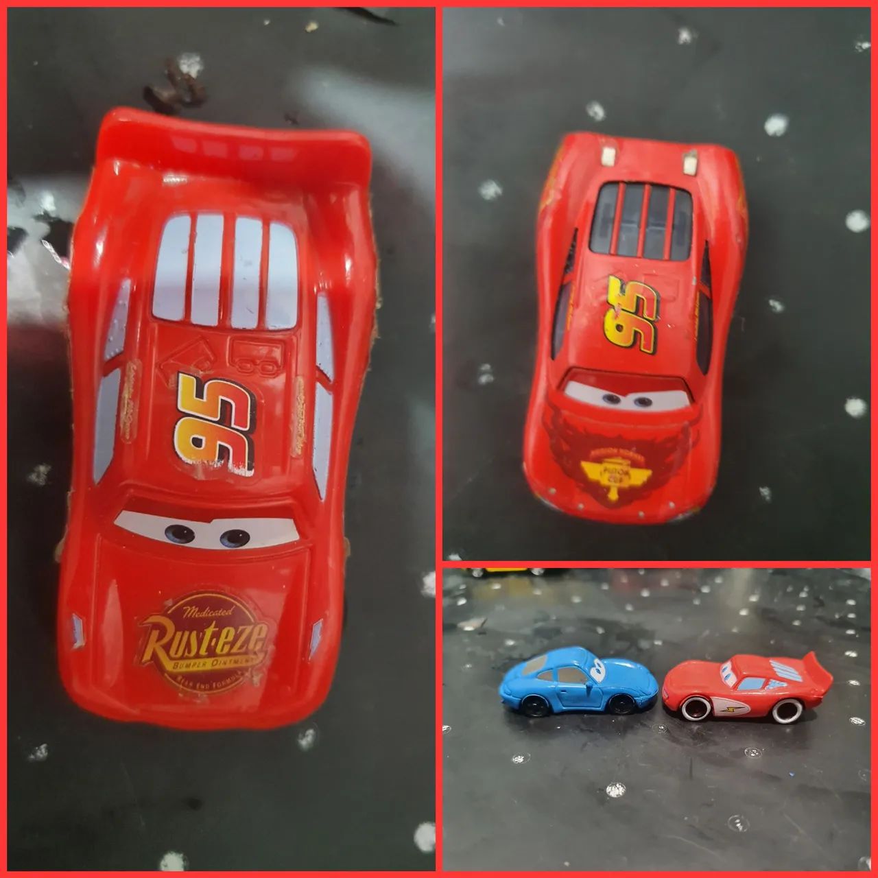 4 Miniaturas Carros Disney Pixar - Relâmpago McQueen