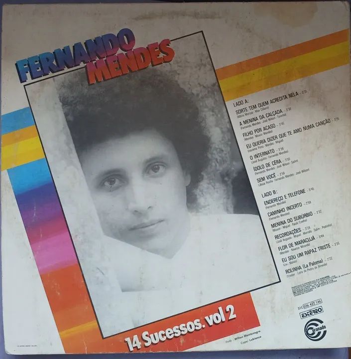 Fernando Mendes - 14 Sucessos Vol. 2 - Foto 2