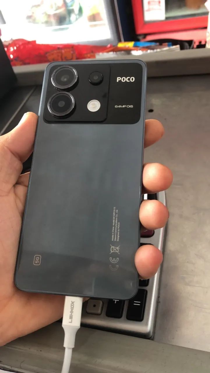 Poco x6 zero 256 gigas 8 gigas ram  celular muito novo valor 1000 pix