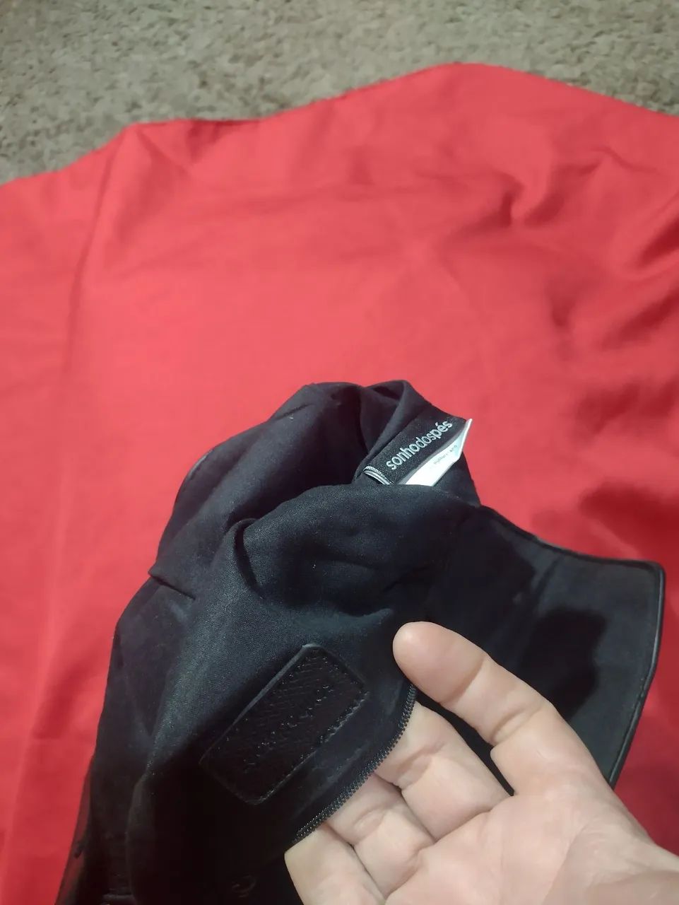 Bolsa de mão preta da marca Sonho dos pés  - Foto 3