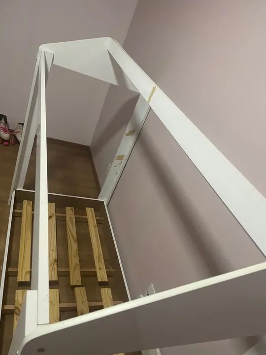 Cama Infantil Casinha Branca Montessoriana - Foto 4