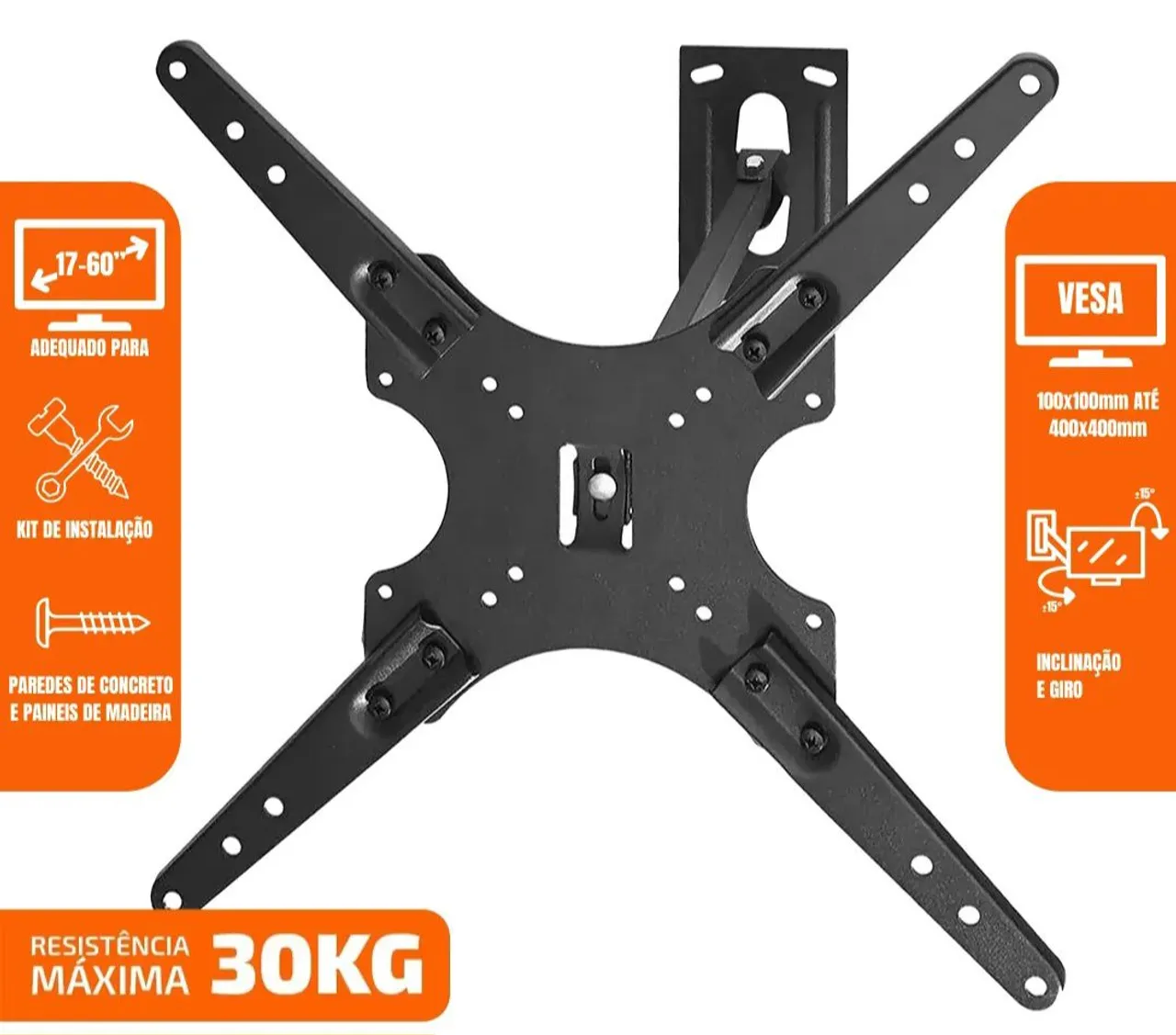 Suporte Articulado para TV de 17 a 60 polegadas