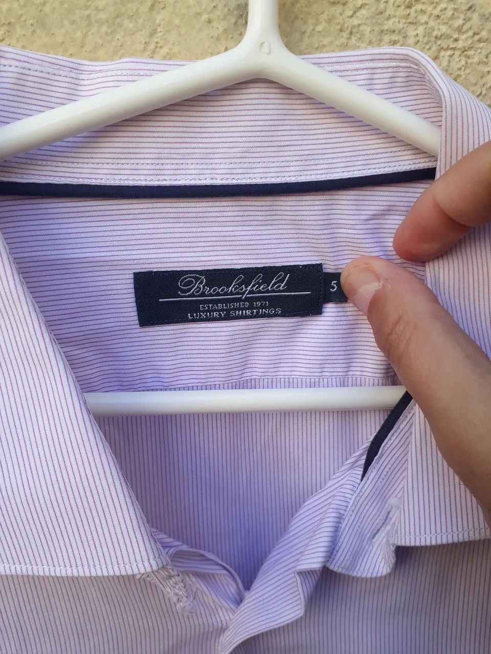 Camisa Social Masculina Brooksfield GG  - Foto 2
