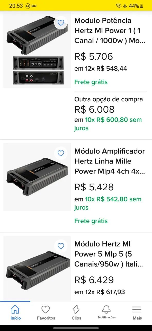 Amplificador Hertz ML POWER 4 * Alta Qualidade! - Aparelhos de Som