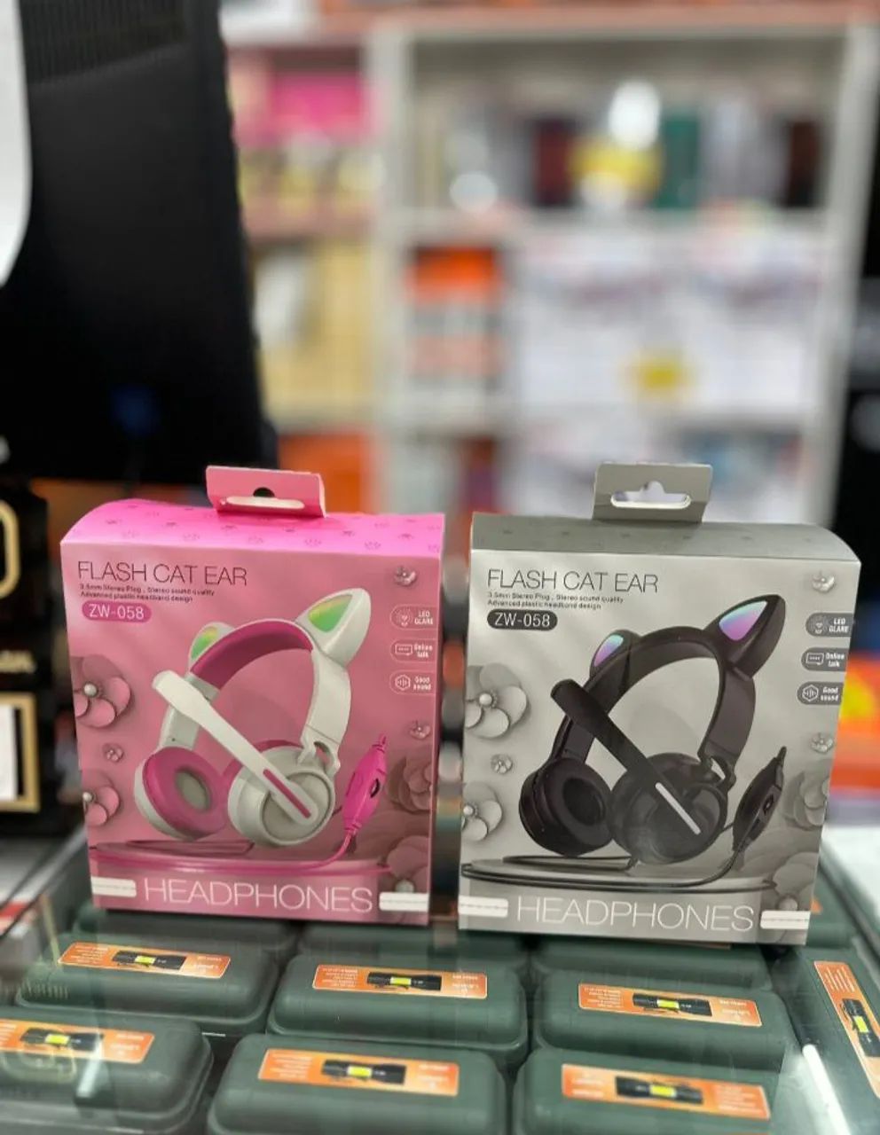Headphone Flash Cat Ear ZW-058 - Design Moderno e Som de Qualidade