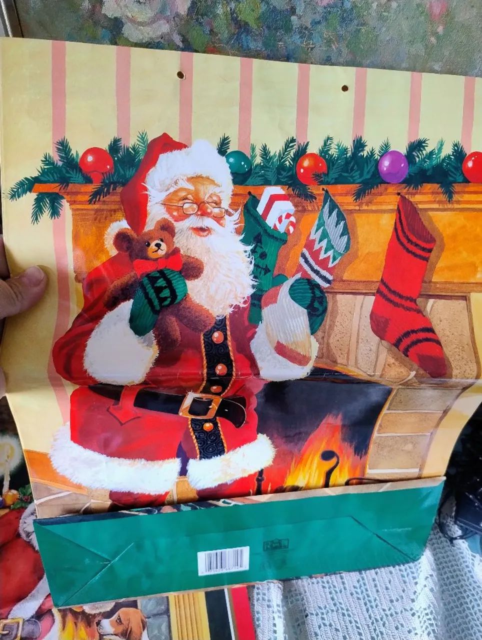 Sacola de papel para presente papai Noel 1998 - Foto 3