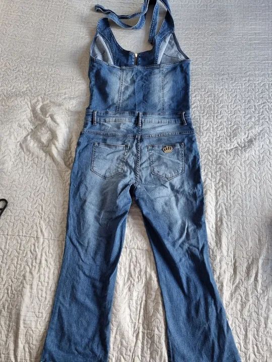 Macacão Jeans Destroyed - Foto 2