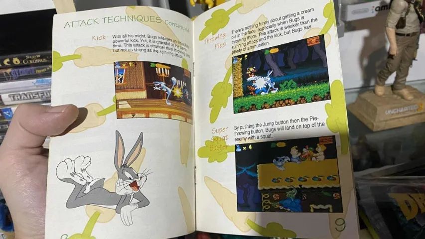 Bugs Bunny Rabbit Rampage Manual Super Nintendo Original Usa