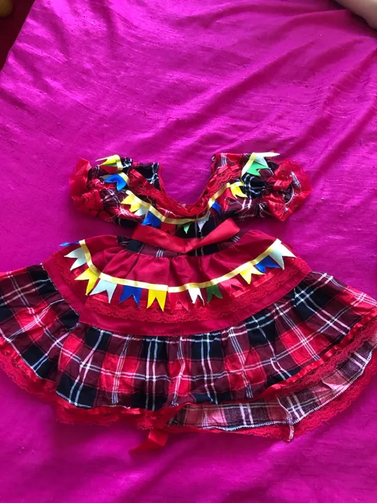 Vestido de Festa Junina Infantil