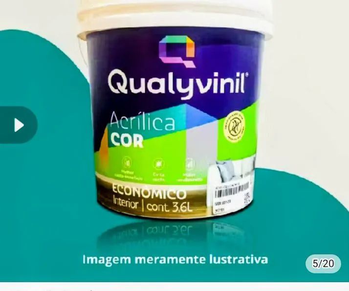 Tinta na cor crômio 