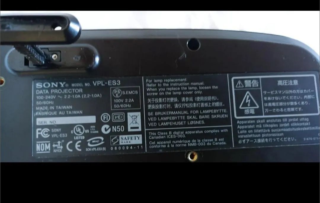 Projetor Sony VPL-ES3 - Foto 5