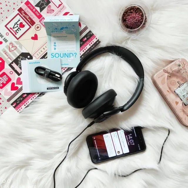 Fone Headset PROFISSIONAL Bluetooth 5.5 Anker Soundcore lif Q30/60hrs BATERIA/equalizador  - Foto 3