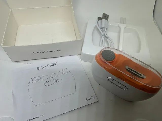 Cortador e Polidor de Unhas Elétrico - Aparador de Unhas Automático com Luz LED, 2 Velocid - Foto 3