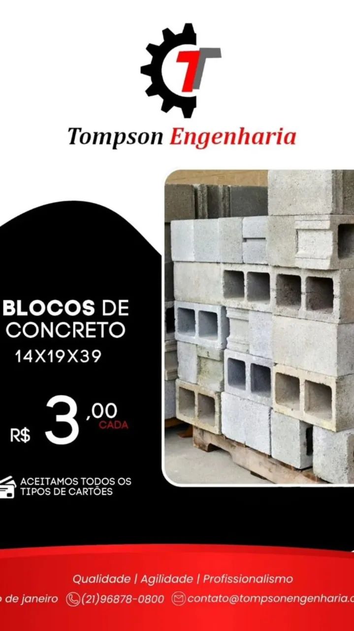 Blocos de Concreto para Construção - Palete Completo - Foto 3