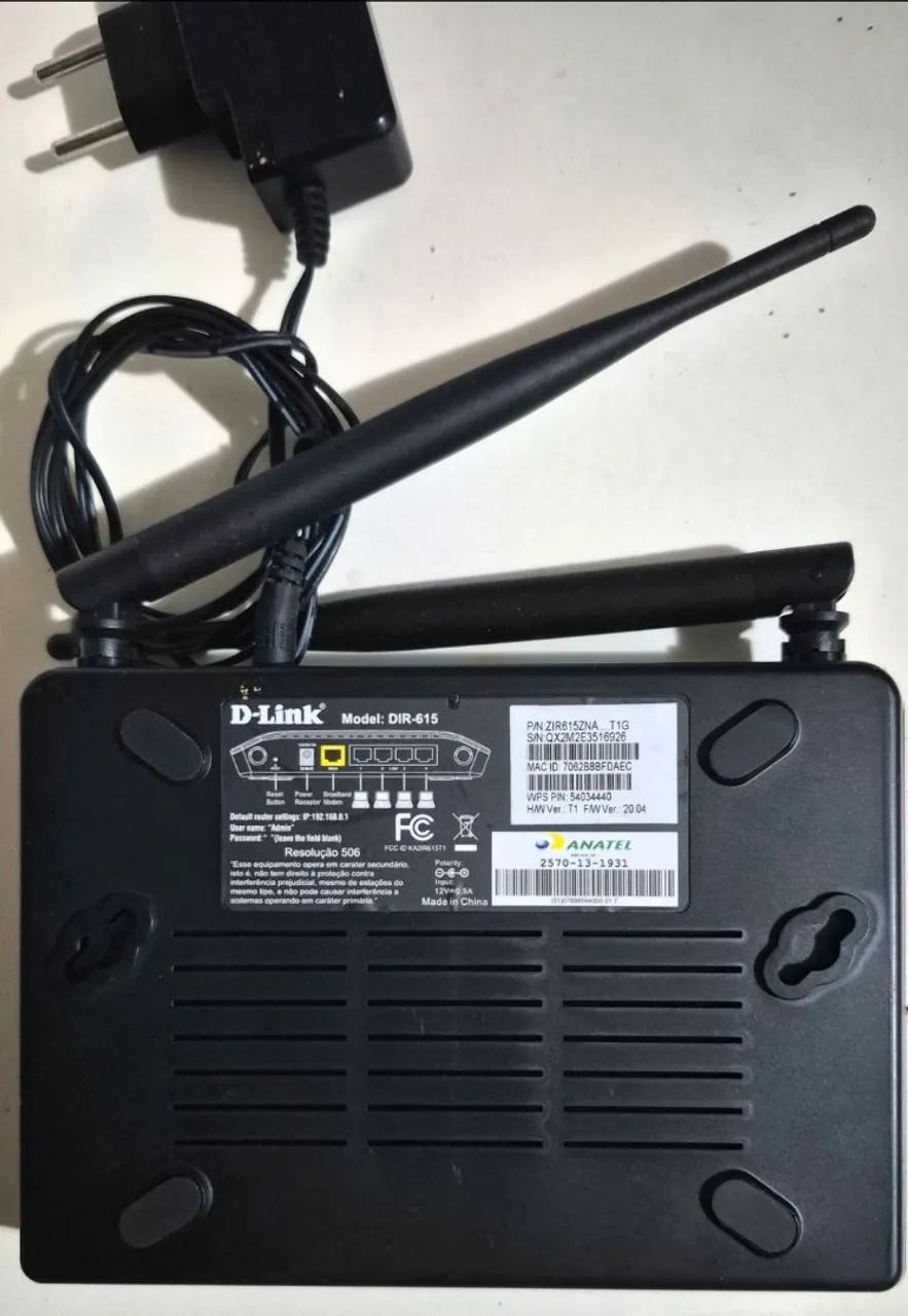 D'LINK DIR 615 com 2 antenas usado - Foto 2