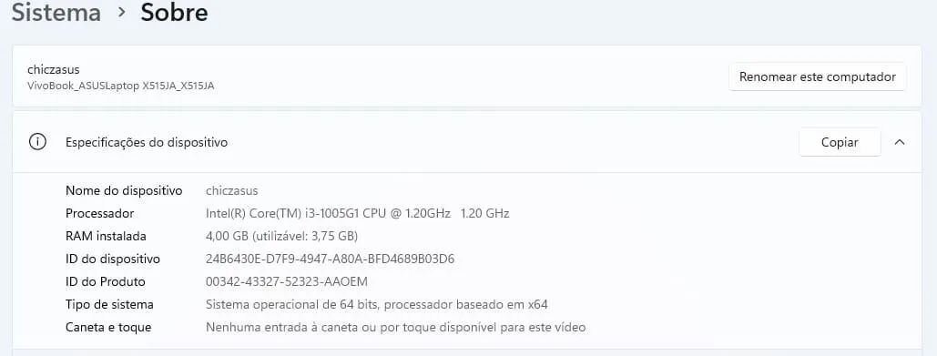 Notebook Asus i3, 4GB RAM, 256GB de Memória + Brinde - Foto 5