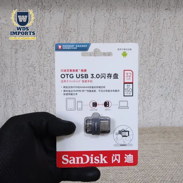 Pen Drive 3.0 Usb/Otg Micro Usb V8 16Gb 32Gb 64Gb- SanDisk - Foto 2
