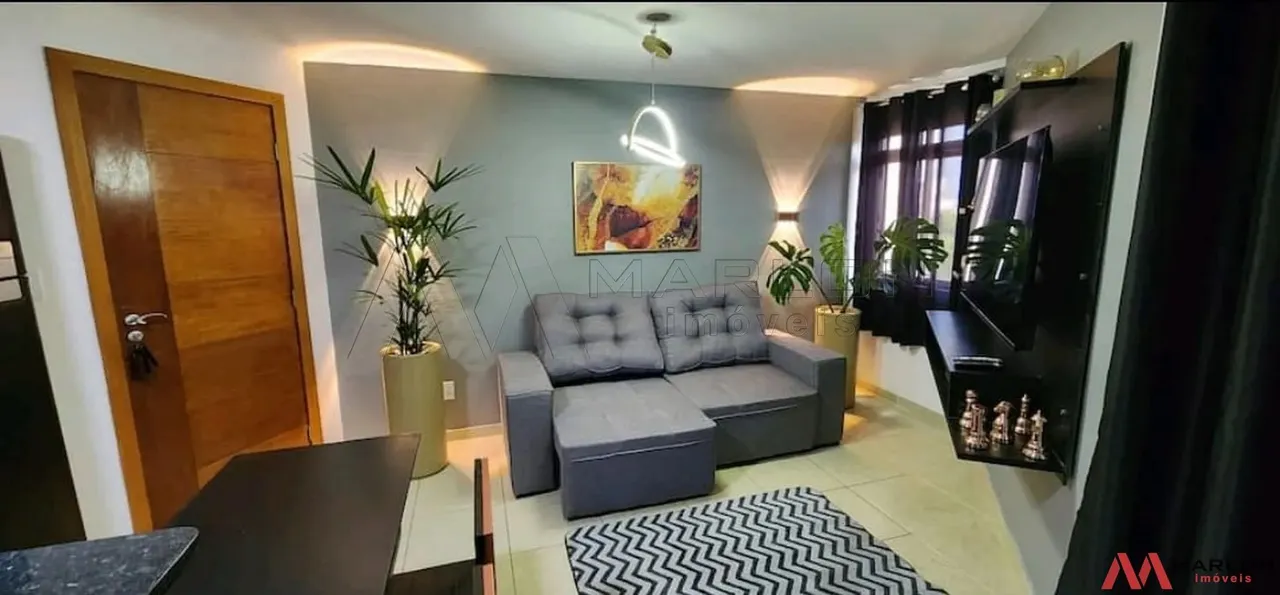 Apartamento Manhatan Flat, mobiliado, visão para o mar, 1 quarto, espaço gourmet, 40m².
