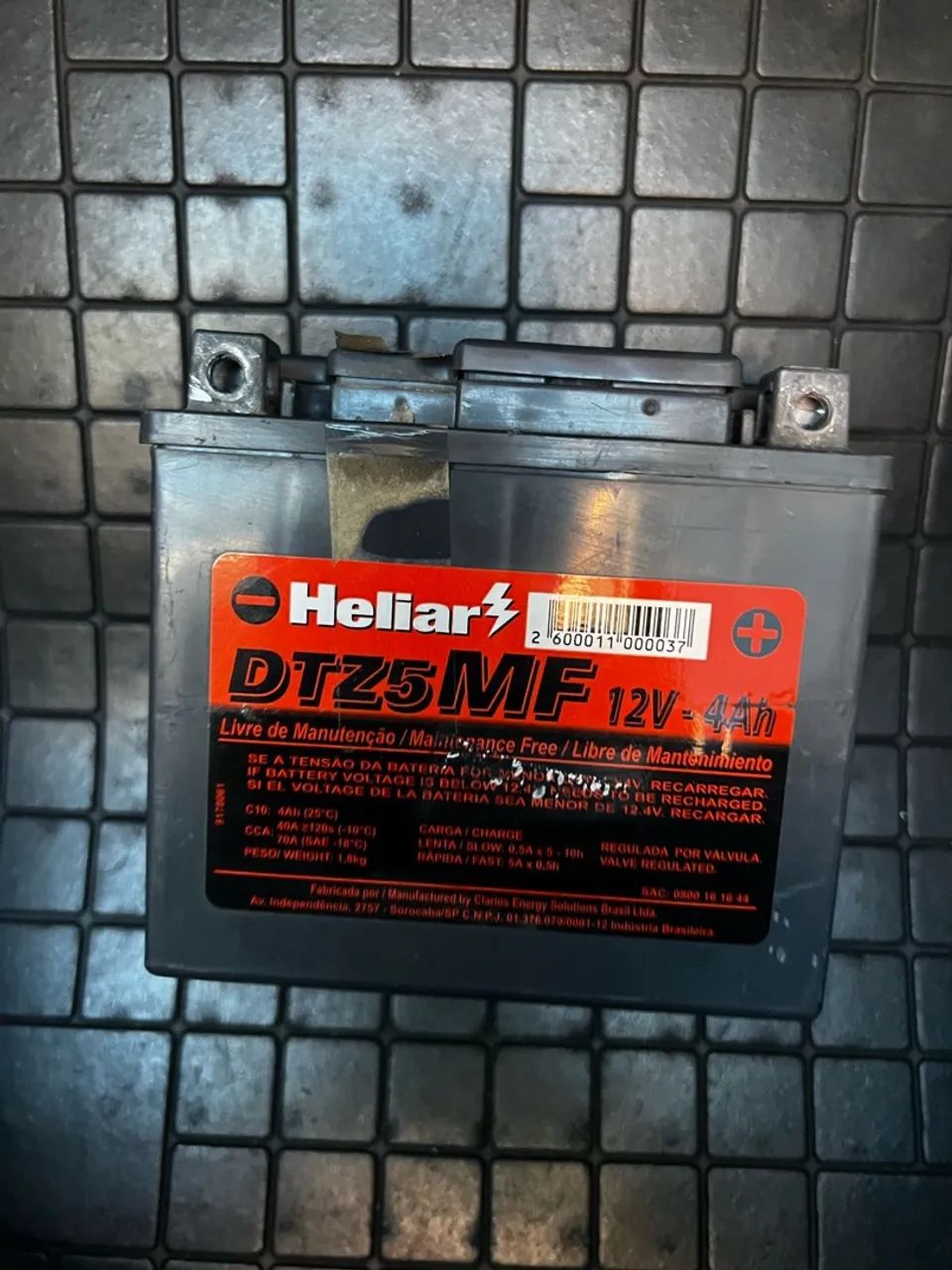 Bateria de Moto Heliar DTZ5MF