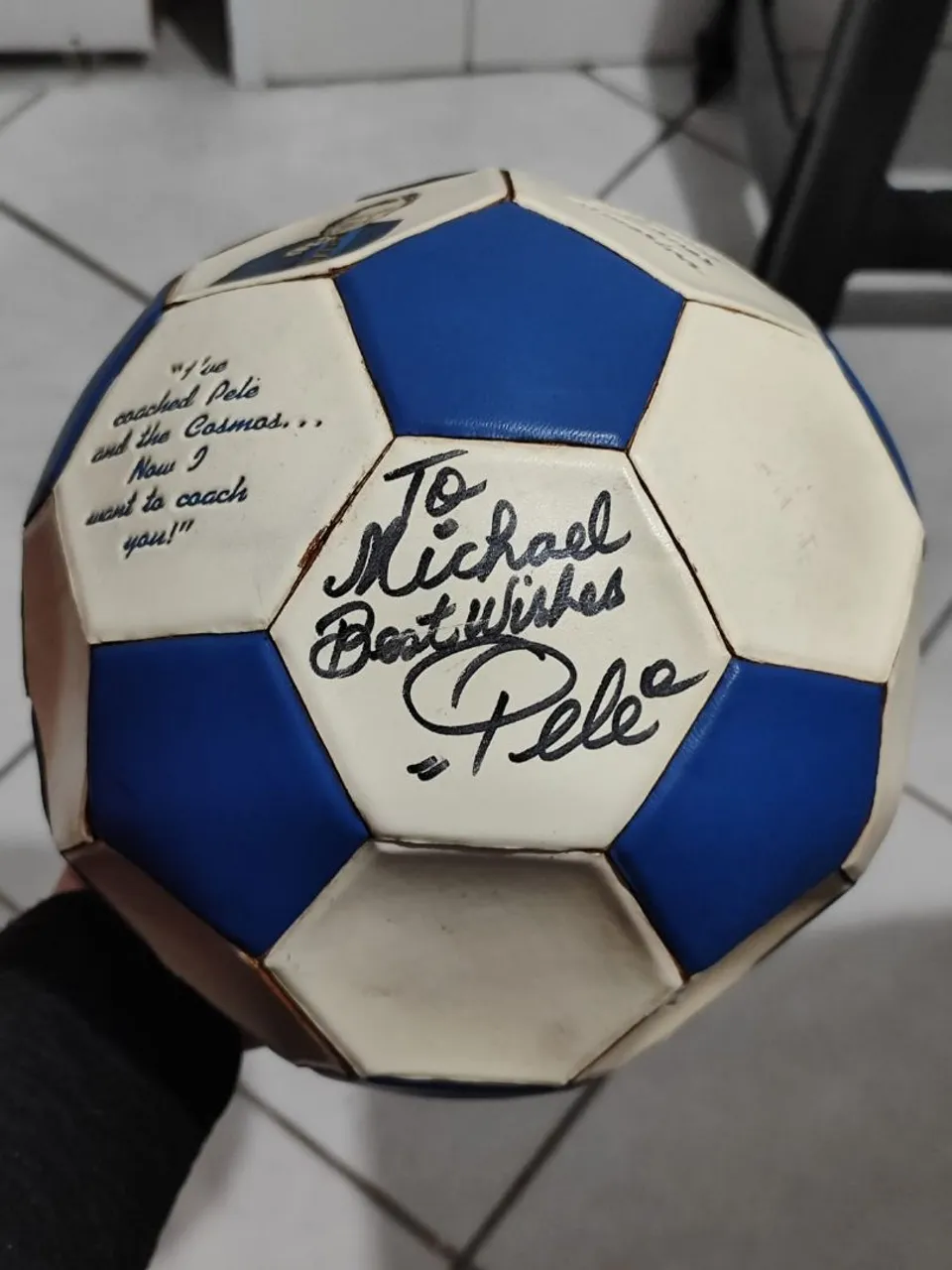 Pra vender logo ***"Bola de Futebol Autografada pelo Pelé