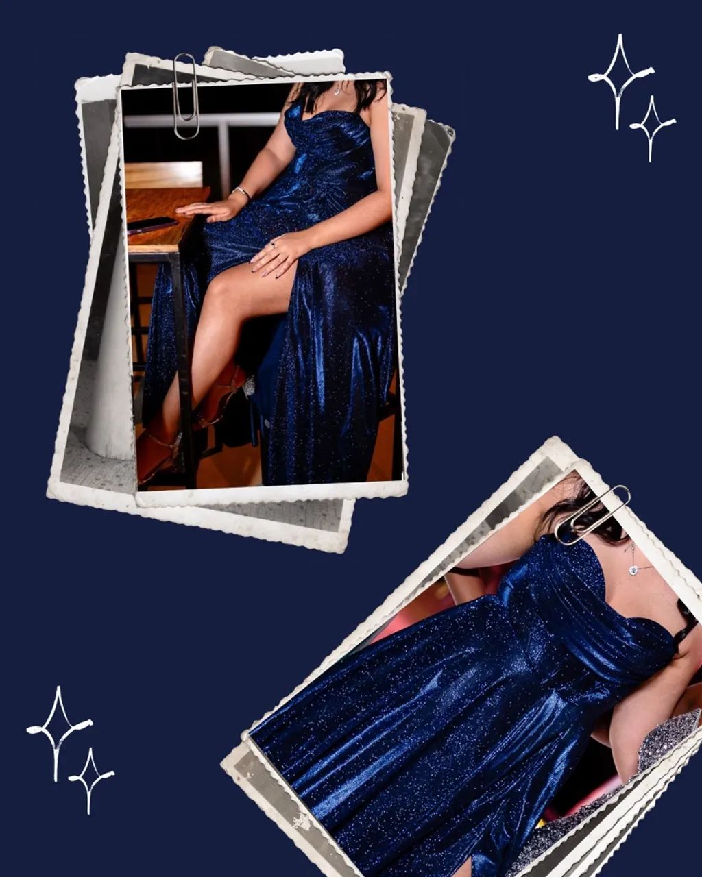 Vestido de festa azul - Foto 3