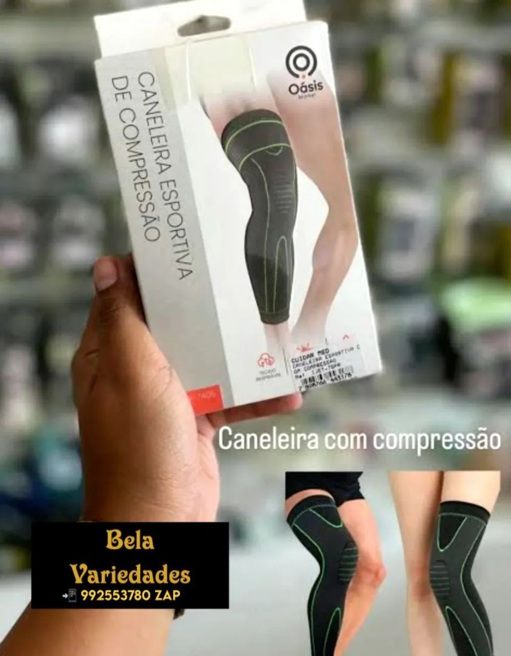 CANELEIRA ESPORTIVA LONGA CORRIDA ACADEMIA SUPORTE  - Foto 2