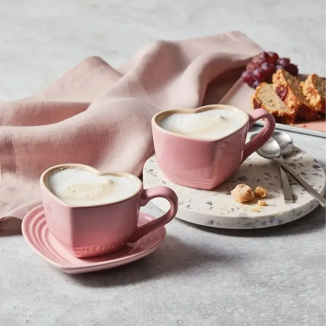 Xícara/Caneca coração Le Creuset rosa