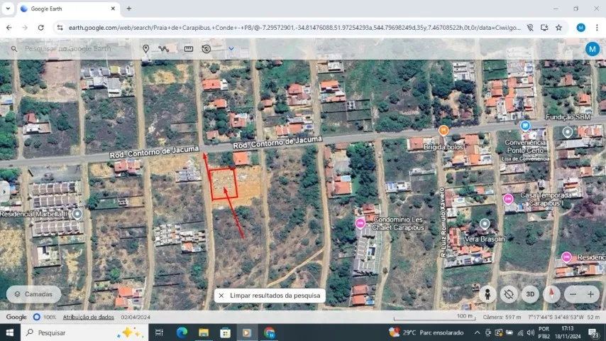 Excelente Oportunidade! Terreno plano a 900 m da paradisíaca Praia de Carapibus