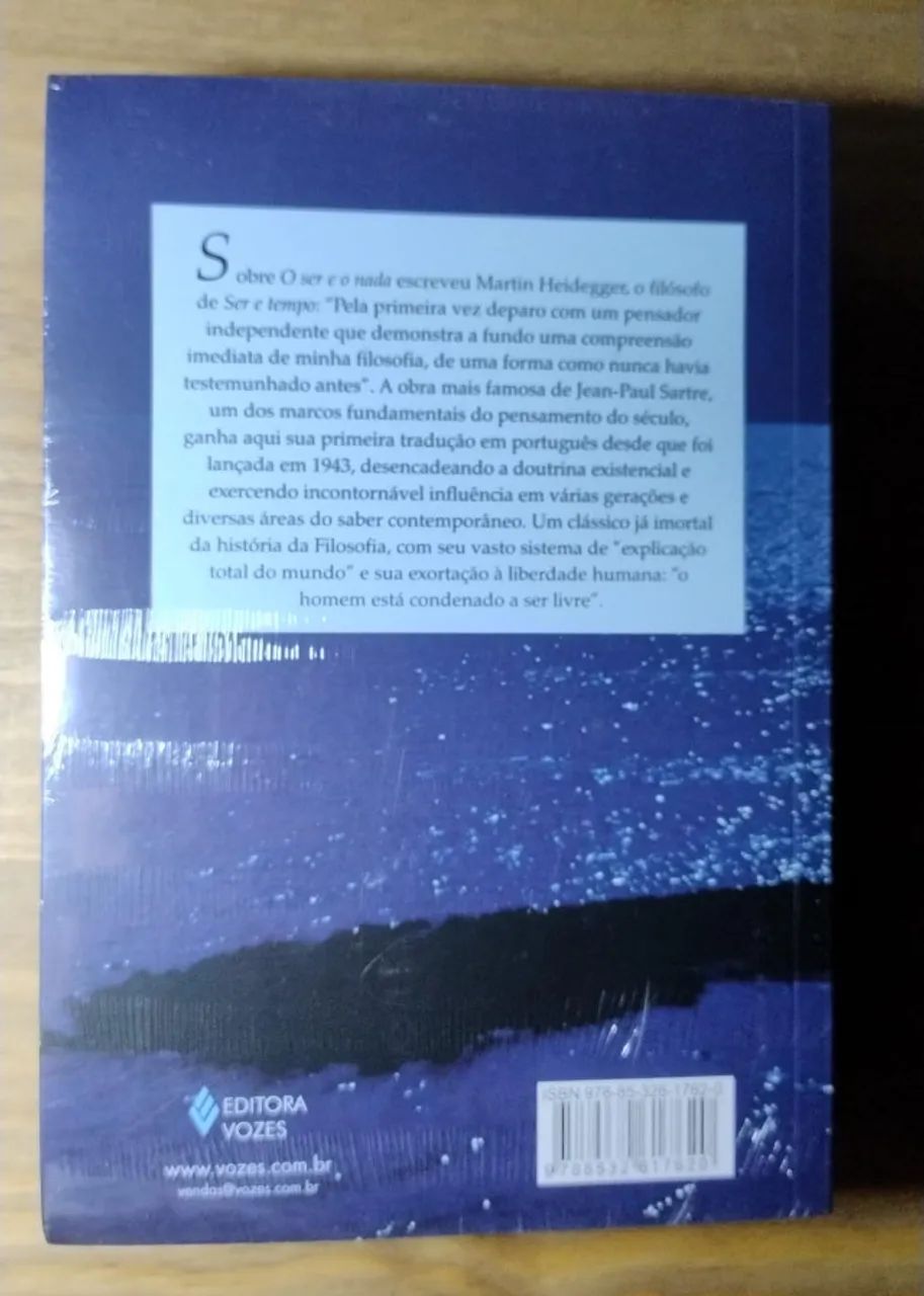 O Ser e o Nada. Jean-Paul Sartre. LACRADO!!!! - Foto 5
