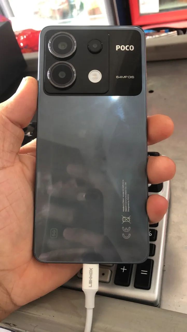 Poco x6 zero 256 gigas 8 gigas ram  celular muito novo valor 1000 pix - Foto 2