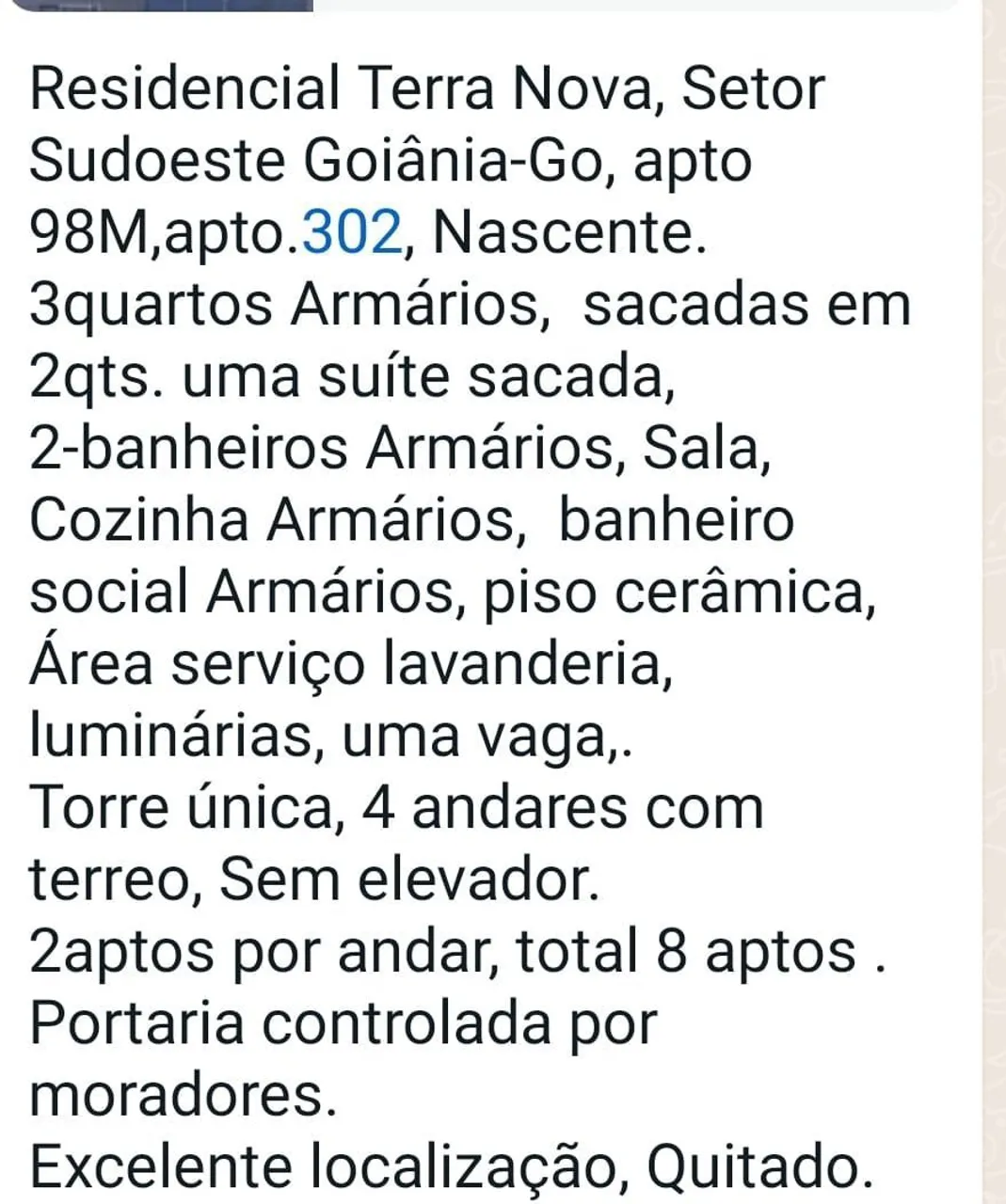 AP no setor sudoeste