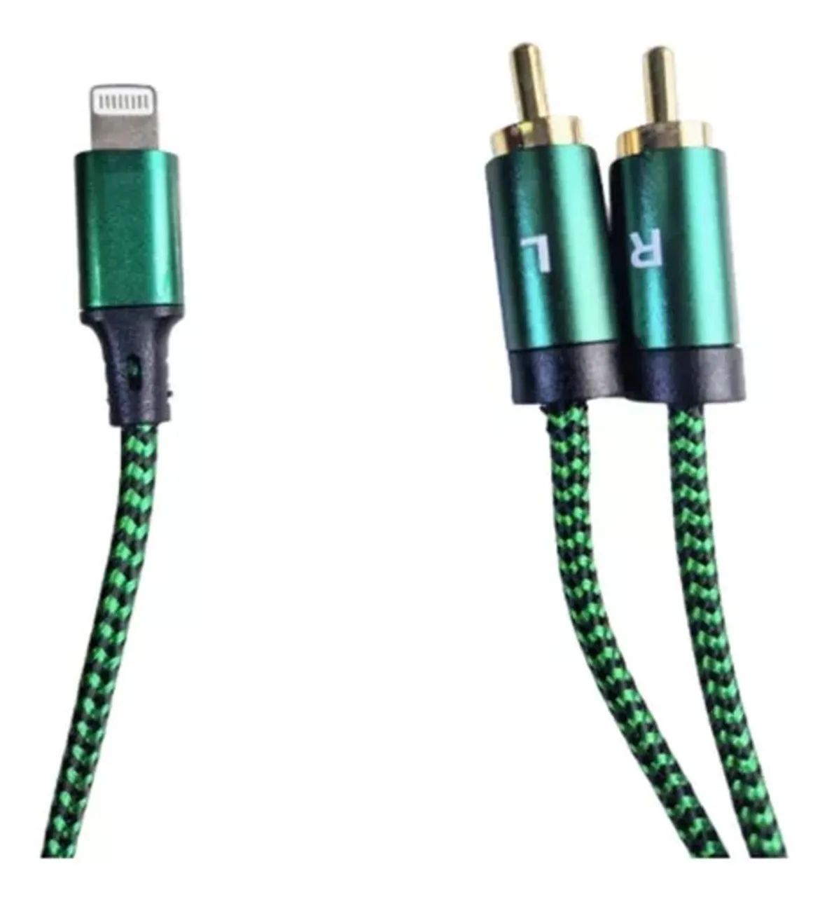 CABO DE AUDIO LIGHTINING PARA 2 RCA 1M TOMATE MCB-042  - Foto 3