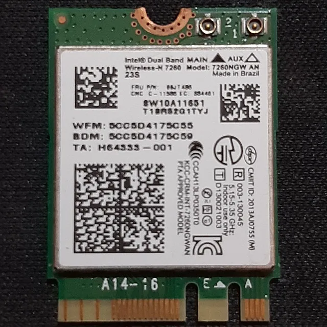 Intel dual band wireless ac 7260 Bluetooth 4.0