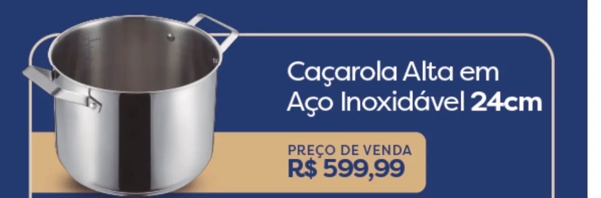 Caçarola alta + acessório de cozimento a vapor(masterChef) - Foto 4