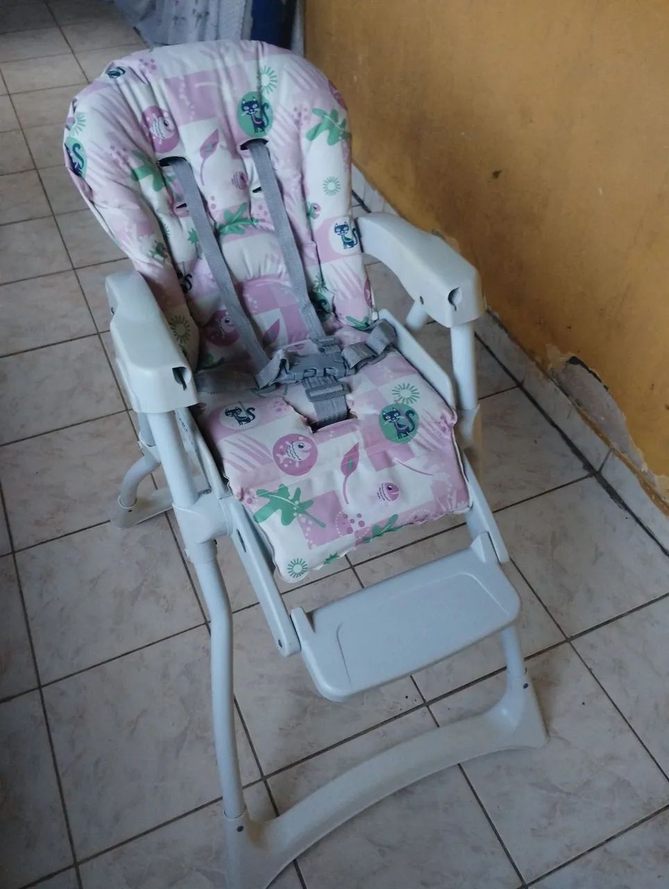 Cadeirinha de Alimentação Rosa - Foto 3