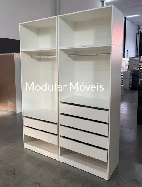 Closet 2 Modulados - MDF Branco