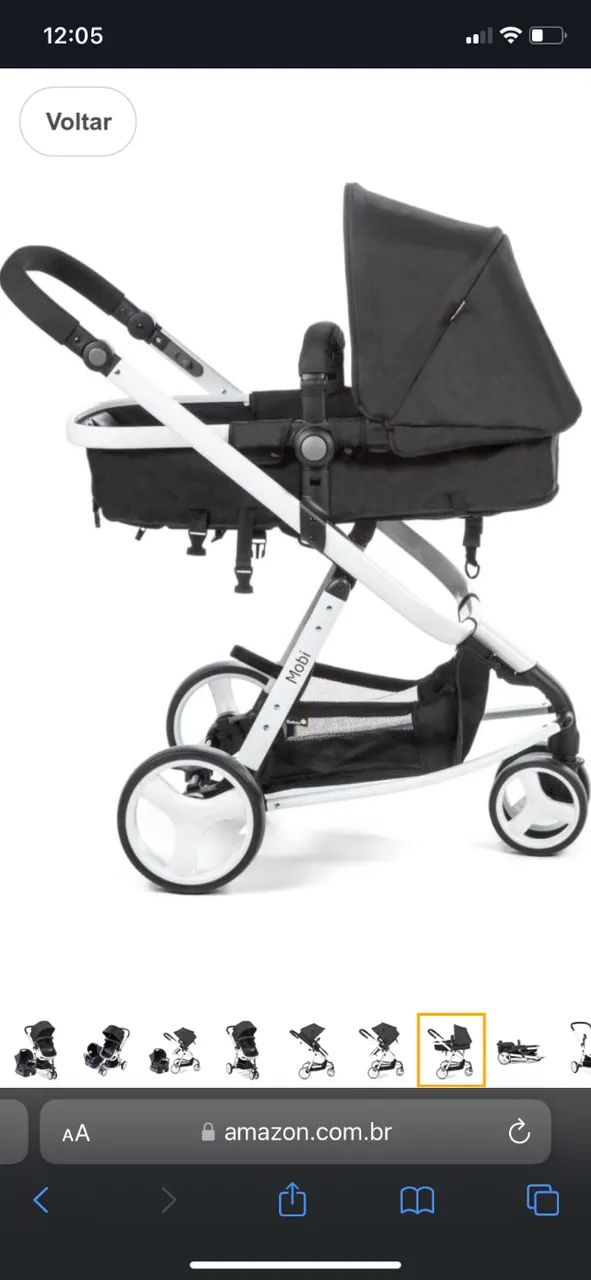 Bebê conforto e carrinho moisés  - Foto 4
