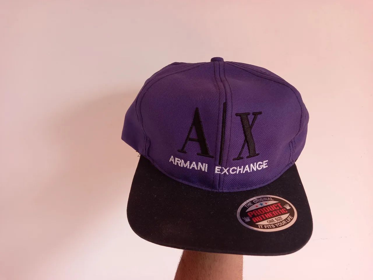 Boné Armani Exchange roxo - Foto 2