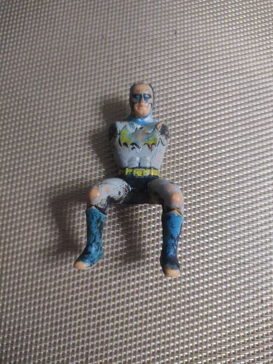 Boneco Batman Sentado Moto, Lancha e Batmóvel DC Super Heróis Gulliver Anos 70 & 80