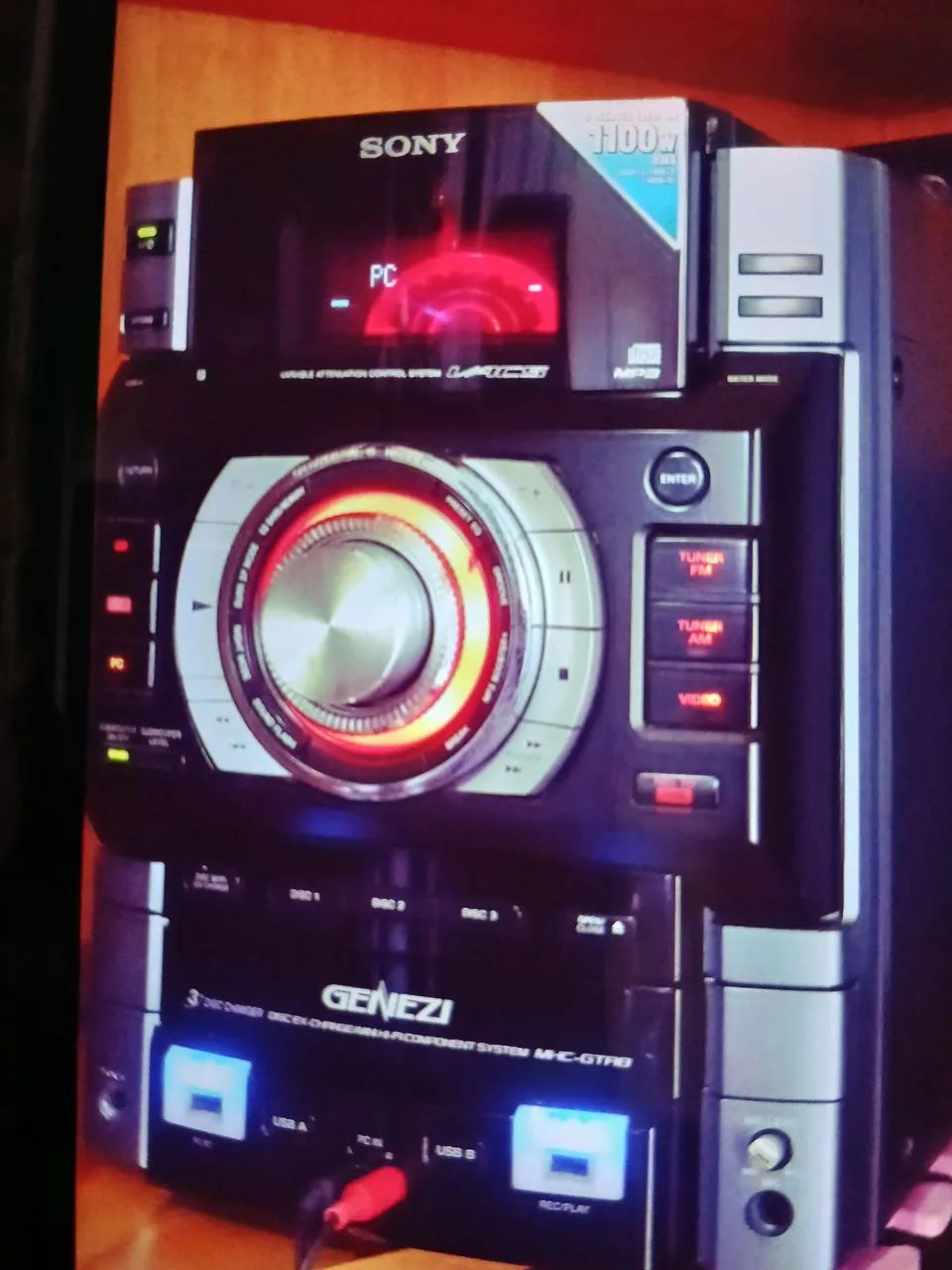 12 caixas Som Sony Genezi MHC GTR 8 com 12 caixas acústicas!Leiaaa