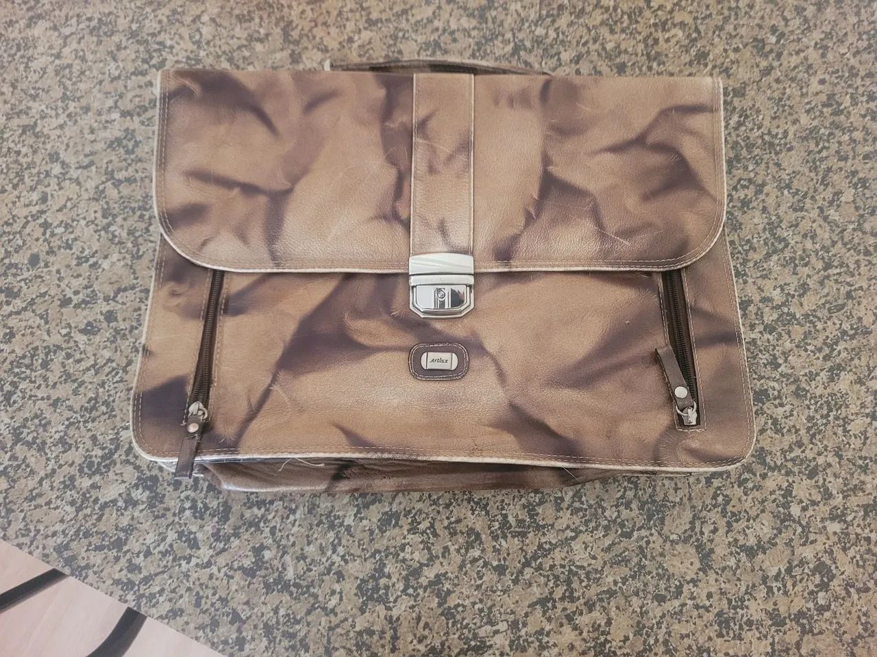 Bolsa pasta executiva artlux couro legítimo com fechadura  - Foto 2