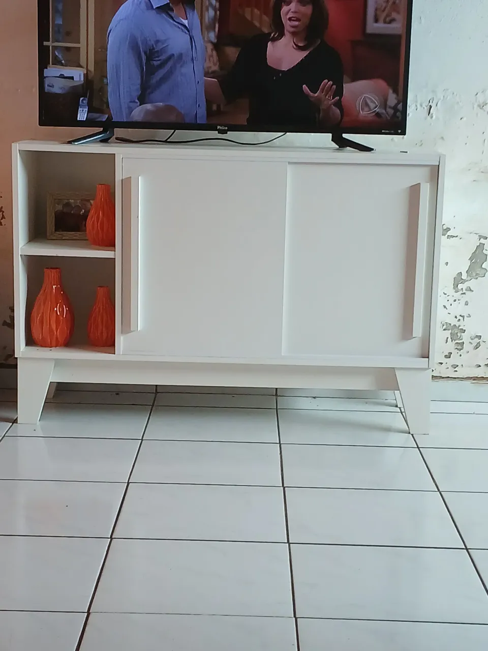 Rack branco com duas portas